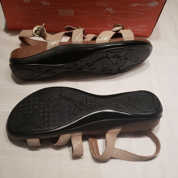 DANSKO Strappy Slingback Comfort Footbed Sandal Leather NEW Womens - Picture 5 of 10